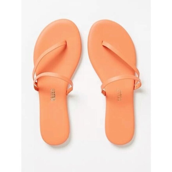 Orange Anthropologie Tkees Cross-Strap Sandals (NWT) - Picture 1 of 2